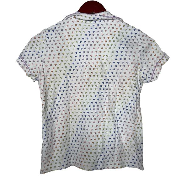 Roller Rabbit Disco Hearts PJ Polo Top Sz XS - Picture 4 of 6